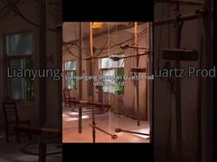 Transparente Quarzglasscheibe Sichtscheibe Hochtemperaturbeständigkeit Demo anzeigen