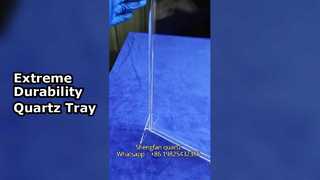 Hochtemperatur- und korrosionsbeständige Quarzglasschale