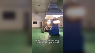 Großes Quarzglas-Quarzofenrohr